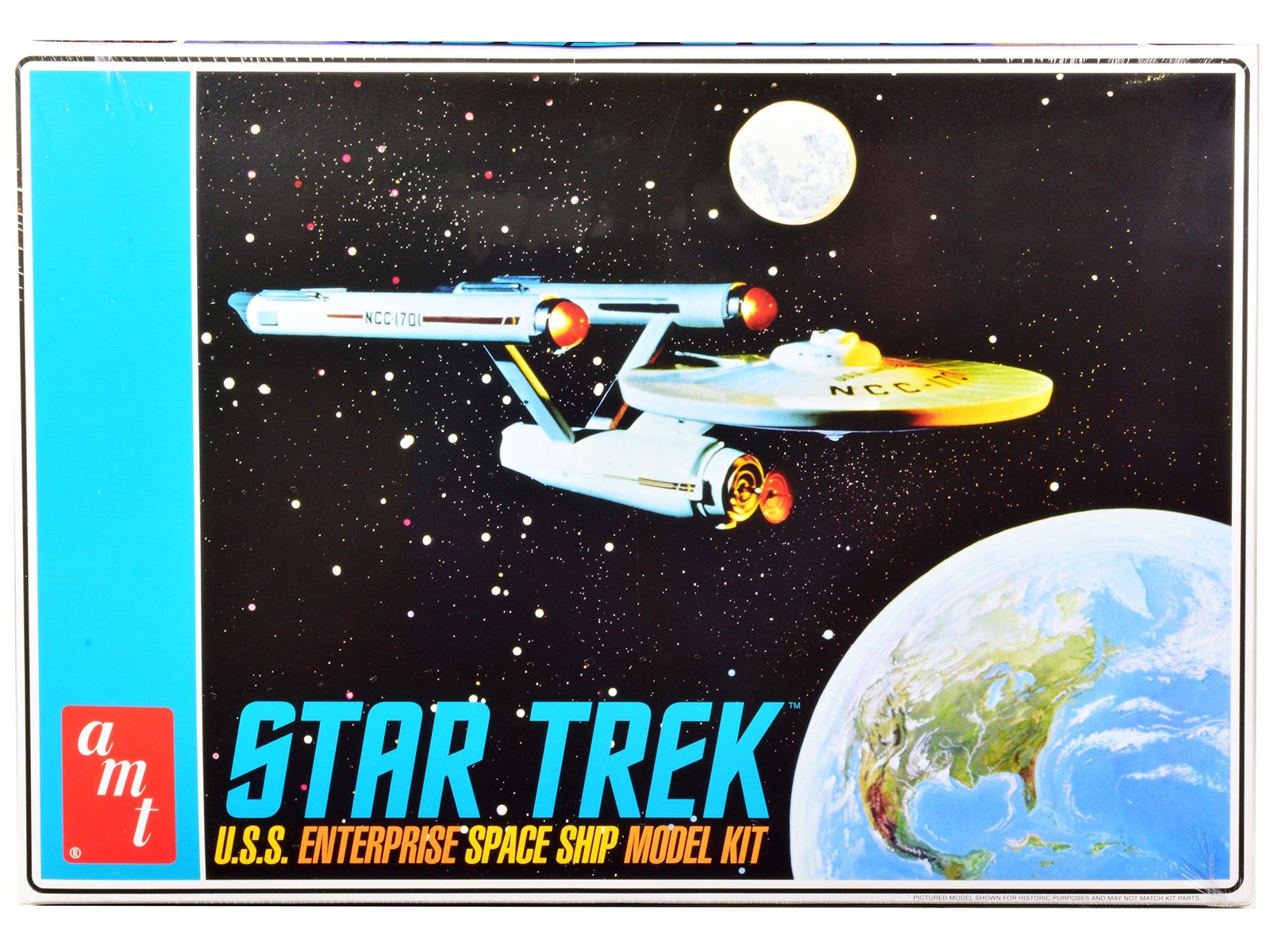 Skill 2 Model Kit U.S.S. Enterprise NCC-1701 Space Ship "Star Trek" 1/650 Scale Model by AMT - Image 4