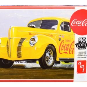 Skill 3 Model Kit 1940 Ford Coupe "Coca-Cola" 1/25 Scale Model by AMT