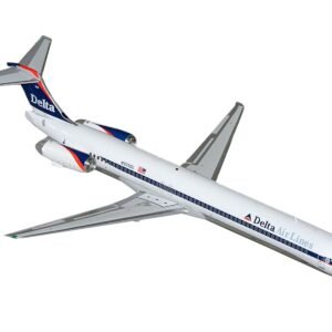 McDonnell Douglas MD-88 Commercial Aircraft "Delta Air Lines" (N925DL) White with Blue Stripes and Tail "Gemini 200" Series 1/200 Diecast Model Airplane by GeminiJets