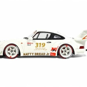 2024 Porsche RWB 964 "Natty Dread Junior" White with Graphics 1/18 Model Car by GT Spirit