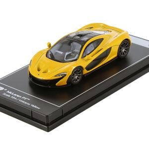 McLaren P1 Volcano Yellow Metallic with Black Top "Hypercar League Collection" 1/64 Diecast Model Car by PosterCars