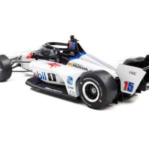 Dallara IndyCar #15 Graham Rahal "Mobil 1" Rahal Letterman Lanigan Racing (Road Course Configuration) "NTT IndyCar Series" (2025) 1/18 Diecast Model Car by IXO Models