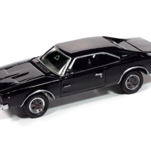 1968 Dodge Charger R/T Black "John Wick" (2014) Movie "Pop Culture" 2025 Release 1 1/64 Diecast Model Car by Johnny Lightning