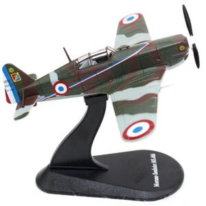 Morane-Saulnier MS.406 Fighter Aircraft "3/4 Escadrille GC II/3" Armee de l'Air (French Air Force) (1940) "Planes of World War II" Series 1/72 Diecast Model Airplane by Luppa