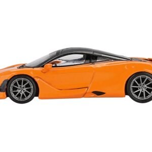 McLaren 750S McLaren Orange with Black Top Limited Edition 1/64 Diecast Model Car by Mini GT