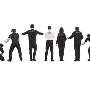 "NISMO Technician Team" 7 Piece Figure Set for 1/64 Scale Models by Mini GT