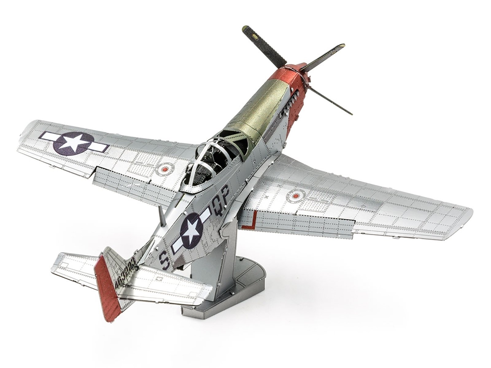 Model Kit North American P-51D Mustang Fighter Aircraft "Sweet Arlene" United States Army Air Forces (Challenging Difficulty) Steel Model by Metal Earth - Image 2