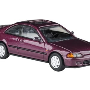 1995 Honda Civic Coupe EJ1 Camellia Red Metallic 1/64 Diecast Model Car by Paragon Models