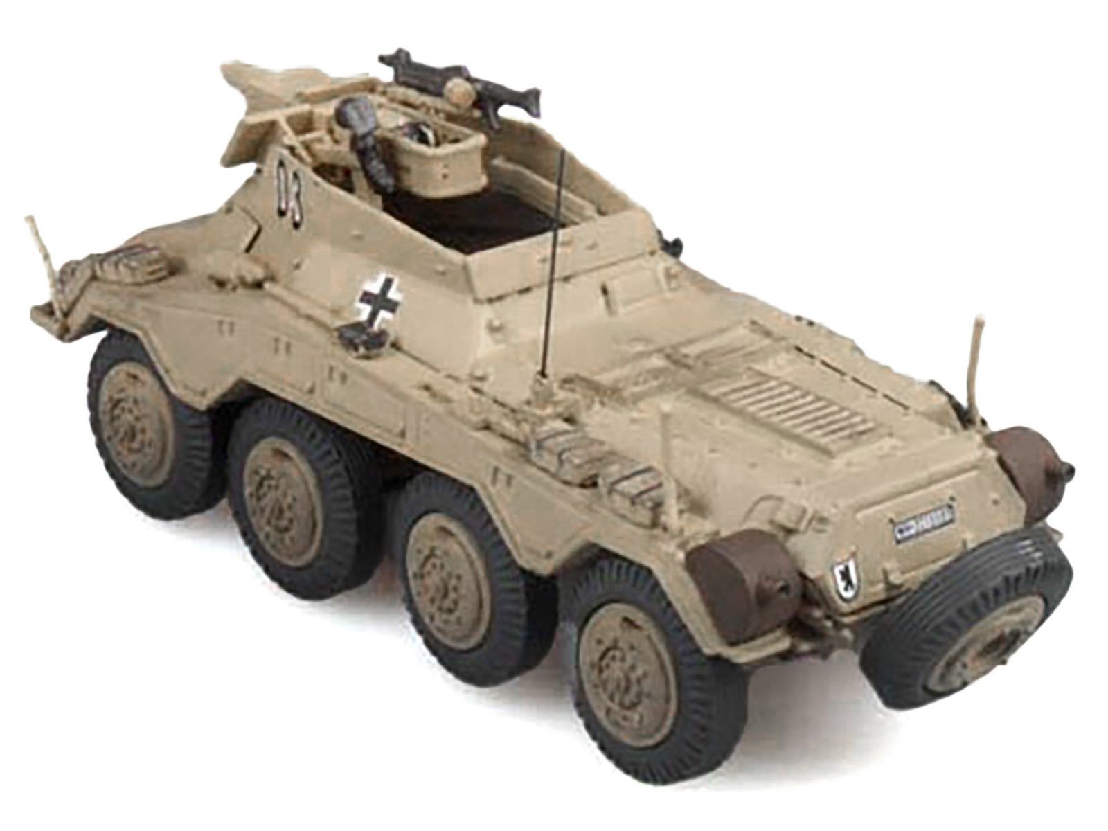 Sd.Kfz. 234/3 Armored Vehicle "#0 3rd Panzer Division Hungary" (1945) German Army 1/72 Diecast Model by Panzerstahl - Image 2