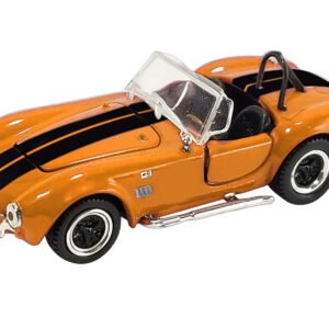 Shelby Cobra 427 S/C Orange with Black Stripes "Shelby Collectibles" Series 1/64 Diecast Model Car by ACME