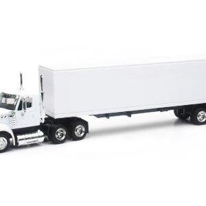 International LoneStar Truck with Dry Goods Trailer White "Long Haul Truckers" Series 1/43 Diecast Model by New Ray